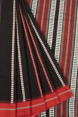 Black Begampuri Cotton Sarees - Avishya