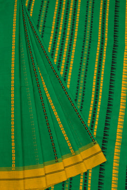 Green Begumpuri Cotton Sarees 10067327 - Avishya