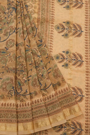 Brown Anokhi Hand Block Printed Saree - Avishya