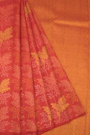 Red Bridal Handloom Kanjivaram Silk Saree  - Avishya
