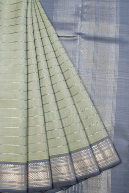 Moss Green Handloom Kanjivaram silk saree - Avishya