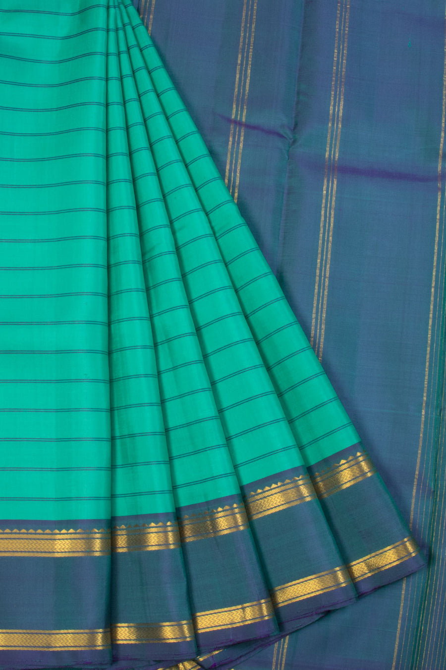 Light sea green Handloom Kanjivaram silk saree  - Avishya