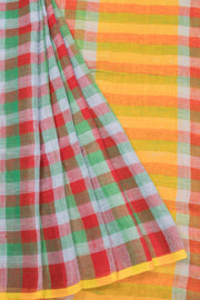 Multicolor Bengal Cotton Saree  -  Avishya