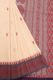 Beige Bengal Cotton Saree - Avishya