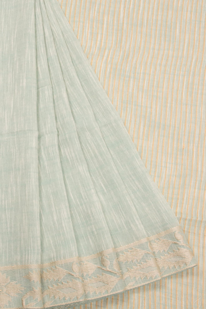 Grey Bengal Cotton Saree  - Avishya
