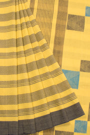 yellow Bengal Cotton Saree - Avishya