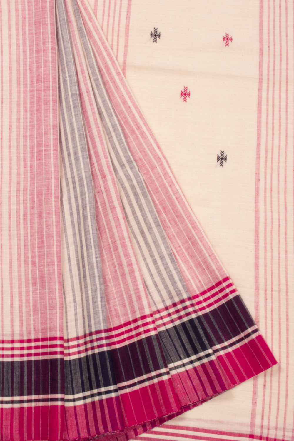 Beige Bengal Cotton Saree  - Avishya