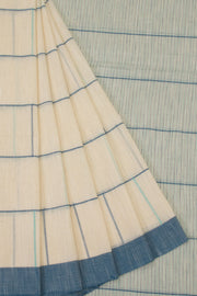 Off White Bengal Cotton Saree - Avishya