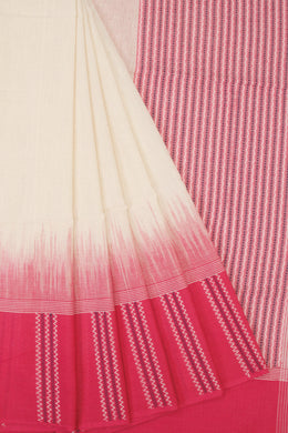 Beige Bengal Cotton Saree - Avishya