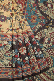 Printed Malai Cotton Kalamkari Saree  - Avishya