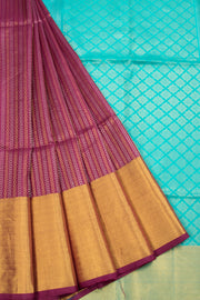 Shiraz Purple Kanjivaram Soft Silk Saree - Avishya