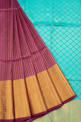 Shiraz Purple Kanjivaram Soft Silk Saree - Avishya