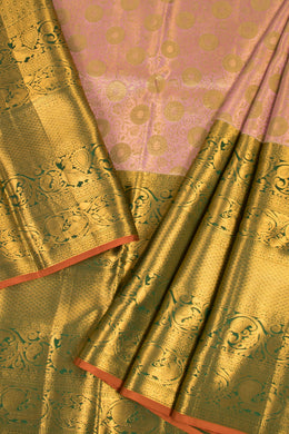 Universal Size Pure Zari Kanchi Pattu Pavadai Material  - Avishya 