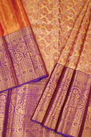 Universal Size Pure Zari Kanchi Pattu Pavadai Material - Avishya