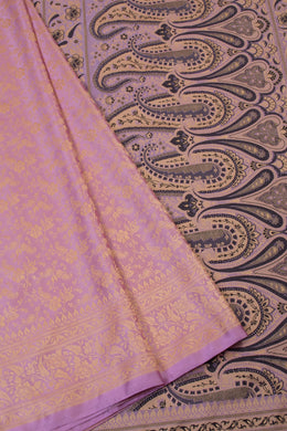 Violet Handloom Himroo Silk Saree - Avishya