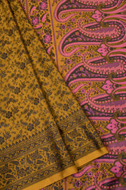 Mustard Handloom Himroo  Silk Saree  - Avishya