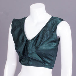 Green Handcrafted Modal Silk Blouse