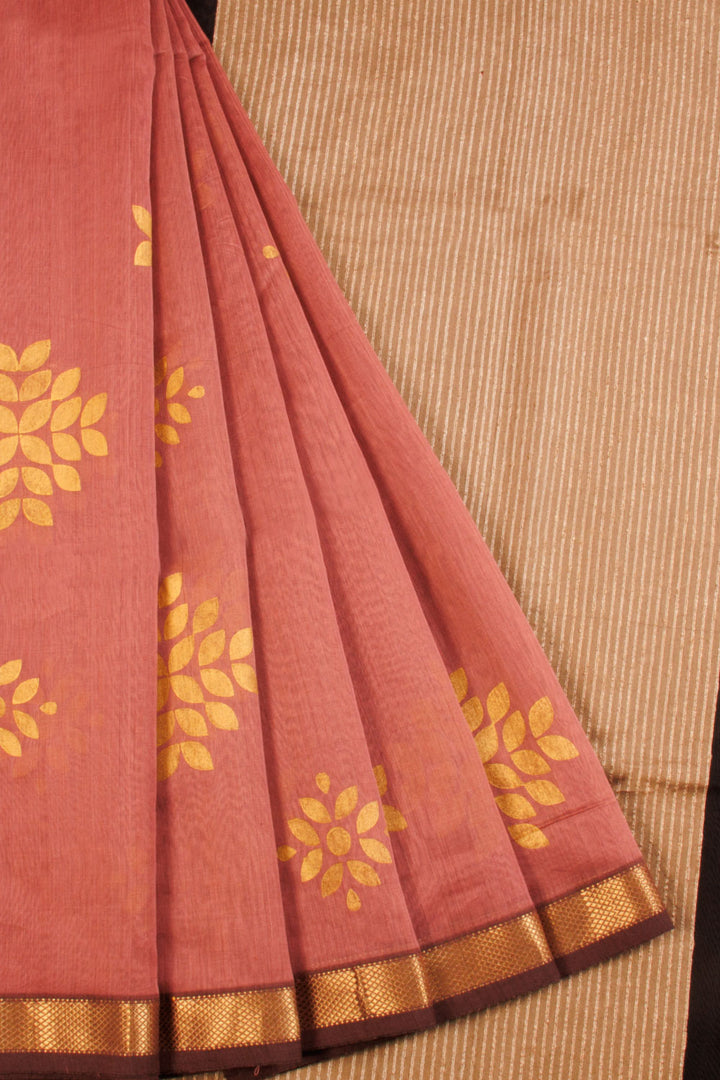 Pink Handloom Maheshwari Silk Saree - Avishya