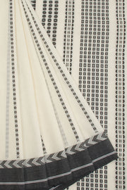 White Begumpuri Cotton Sarees 10068455 - Avishya