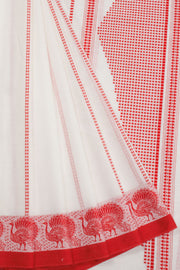 White Begumpuri Cotton Sarees 10068456 - Avishya