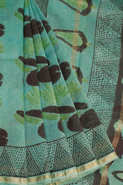 Green Vanaspathi Printed Silk Cotton Saree 10068569 - Avishya