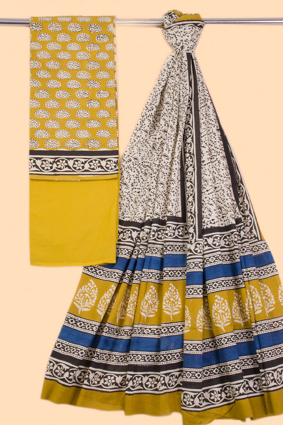 Cyber Yellow 3-Piece Salwar Suit Material 10068595 - Avishya