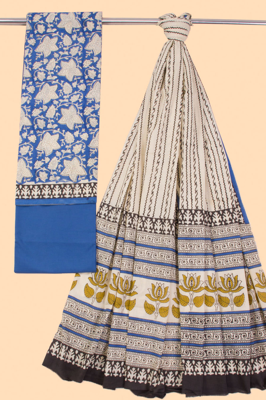 Azure Blue 3-Piece Salwar Suit Material   10068596 - Avishya