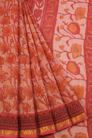 Red Vanaspathi Printed Kota Cotton Saree 10068616 -  Avishya