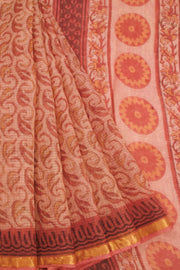 Red Vanaspathi Printed Kota Cotton Saree 10068617 - Avishya