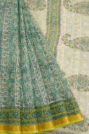 Green Vanaspathi Printed Kota Cotton Saree 10068620 - Avishya
