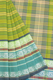 Green Begumpuri Cotton Sarees 10068635 - Avishya