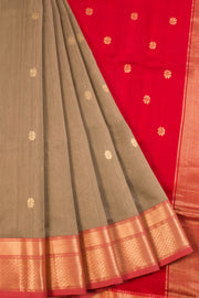 Brown Handloom Maheshwari Silk Cotton Saree 10068658 - Avishya