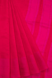 Red And Pink Dual Tone Bamboo Silk Saree 10068780