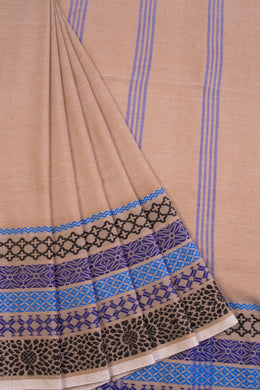 Brown Shantipur Tant Bengal Cotton Saree 10068788 - Avishya