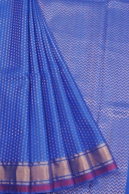 Blue Chhattisgarh Tussar Silk Saree 10068826 - Avishya