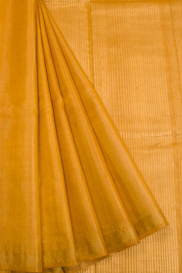 Yellow Chhattisgarh Tussar Silk Saree 10068828 - Avishya