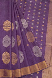 Purple Chhattisgarh Tussar Silk Saree 10068831 - Avishya