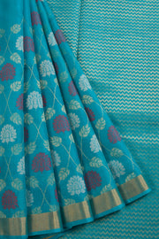 Blue Chhattisgarh Tussar Silk Saree 10068824 - Avishya