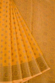 Yellow Handloom Banarasi Cotton Saree 10068890 - Avishya 