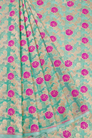 Green Banarasi Organza Saree 10068893 - Avishya