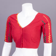 Maroon Embroidered Mangalgiri Cotton Blouse 10068963 - Avishya