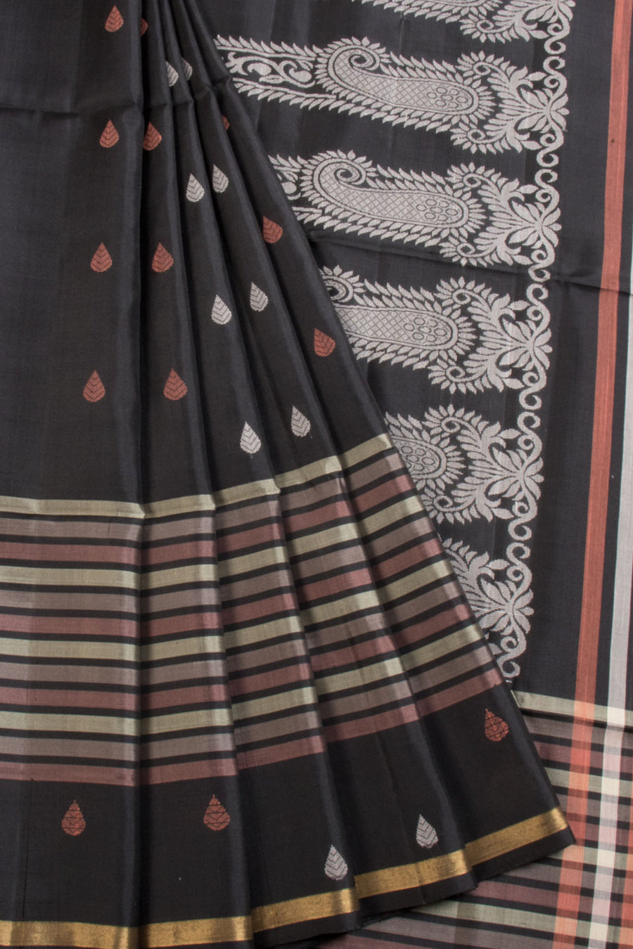 Black Kovai Soft Silk Saree 10069009 - Avishya