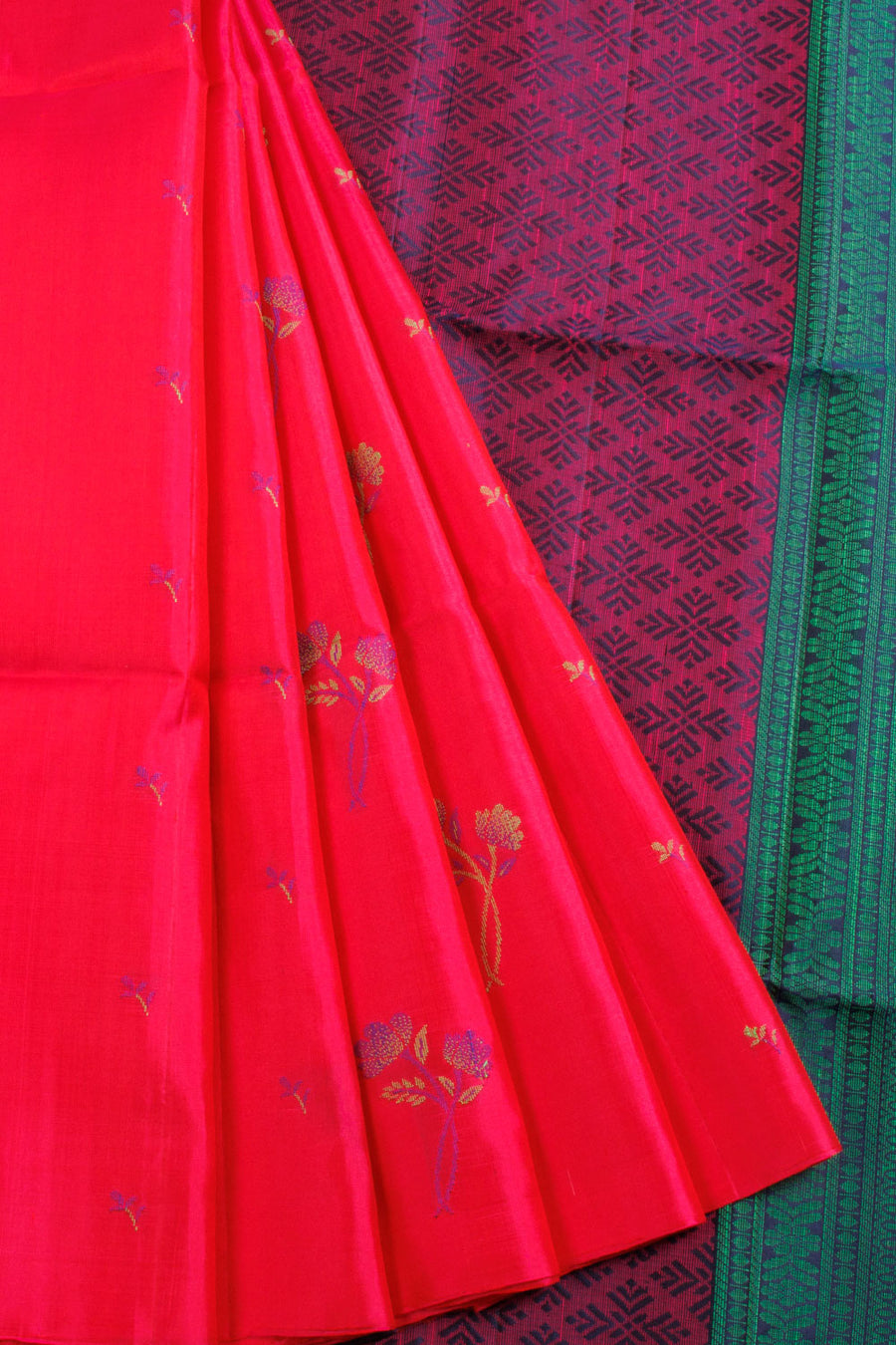 Pink Kanjivaram Soft Silk Saree 10069023 - Avishya