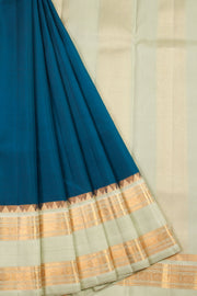 Blue Handloom Bridal Kanjivaram Silk Saree 10069171 - Avishya