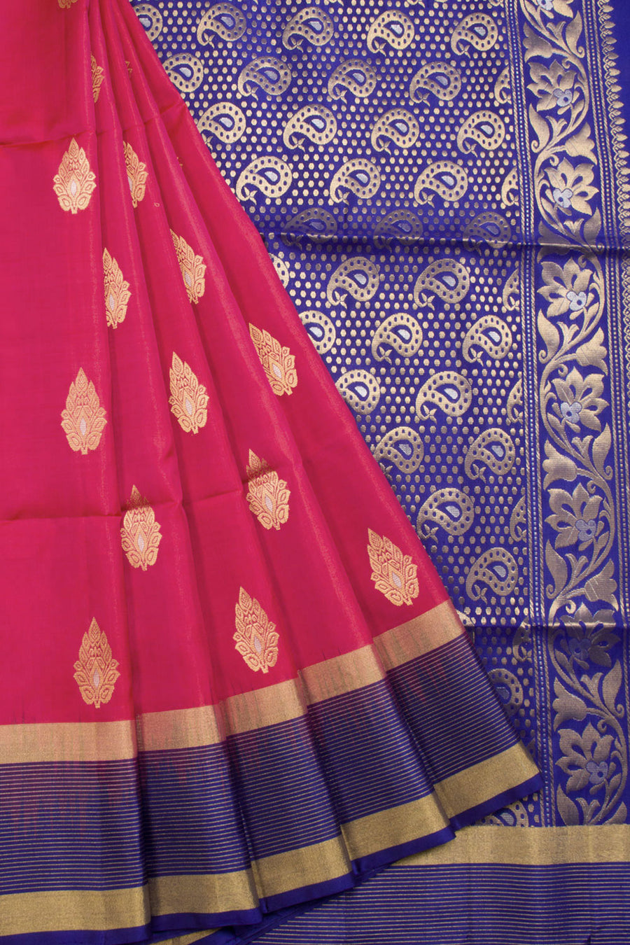 Pink Kanjivaram Soft Silk Saree 10069202  - Avishya