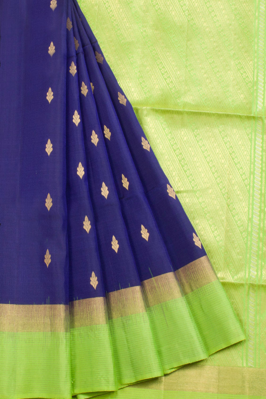 Blue  Kanjivaram Soft Silk Saree 10069213 - Avishya