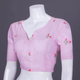 Pink Embroidered Cotton Blouse 10069800 - Avishya