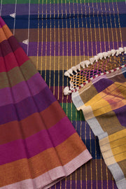 Multicolour Handloom Bhujodi Cotton Saree 10069851 - Avishya