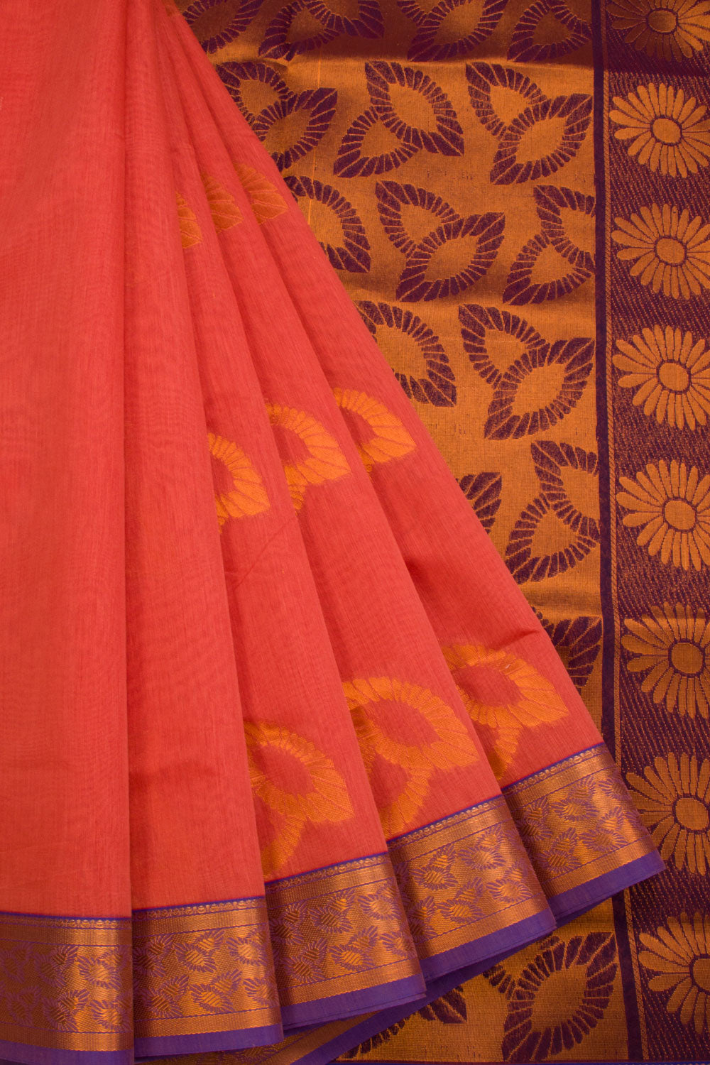 Red South Silk Cotton Saree 10069863 - Avishya