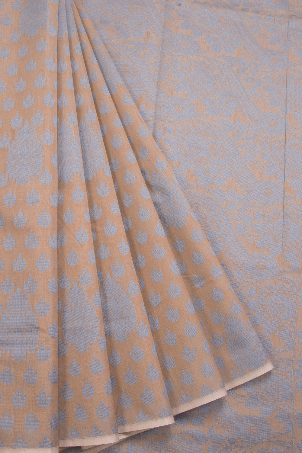 Brown South Silk Cotton Saree 10069873 - Avishya